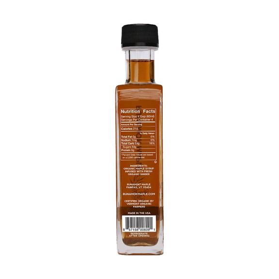 Runamok Maple Organic Ginger Root Infused Maple Syrup, 8.45 oz Pantry Runamok 
