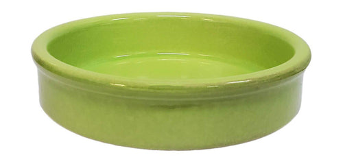 Rustic Terracota Cazuela Green Clay Cookware, 13 cm