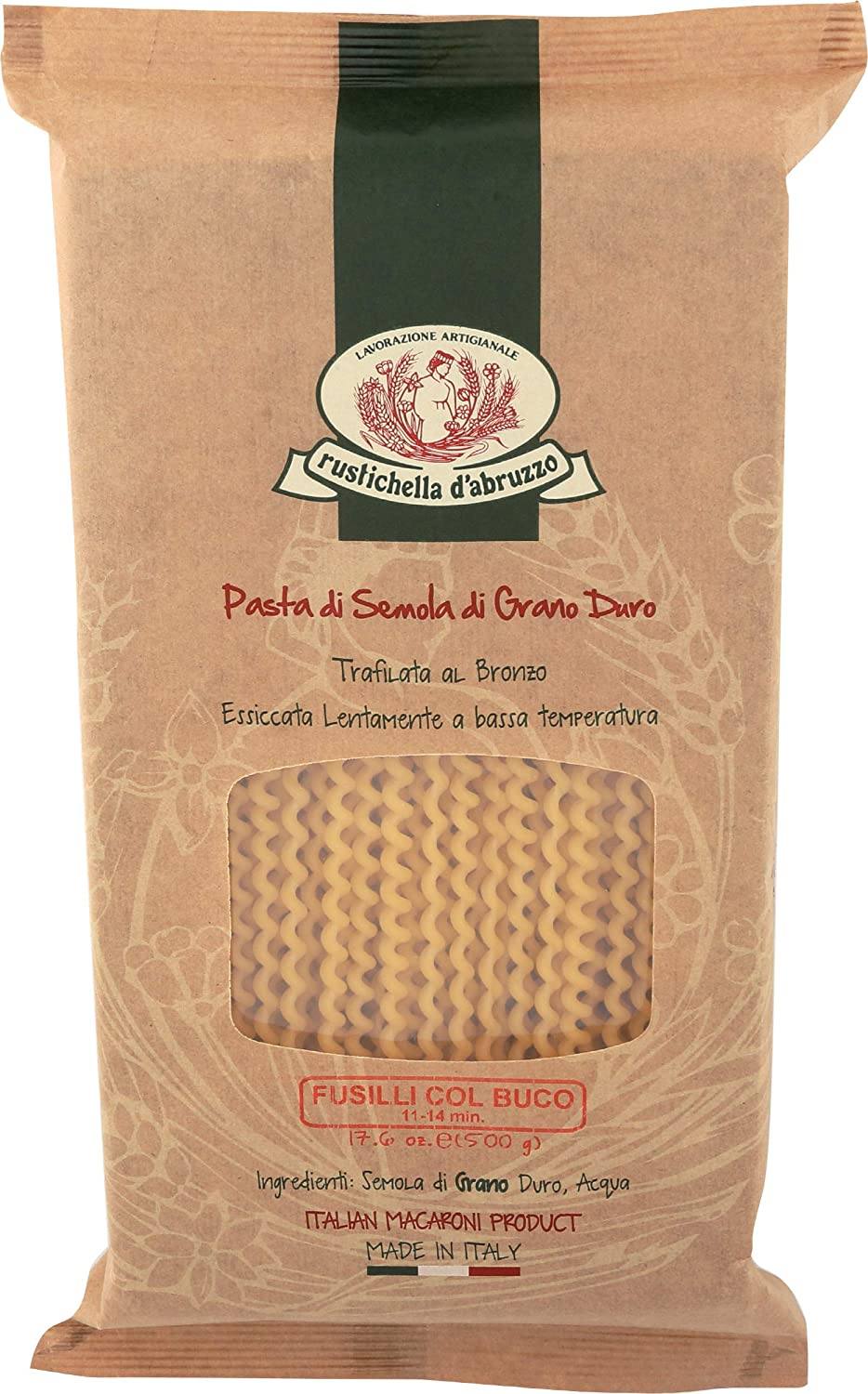Rustichella D'Abruzzo Fusilli Col Buco, 17.6 oz Supermarket Italy