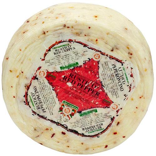 Rustico Red Pepper Cheese Wheel, 4 lb. Cheese Mitica 