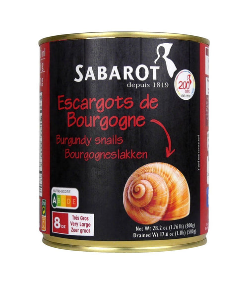 Sabarot Escargots Burgundy Snails, 28.2 oz Seafood Sabarot 