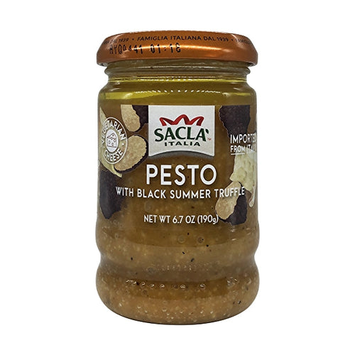 Sacla Pesto with Black Summer Truffle, 6.7 oz Sauces & Condiments Sacla 