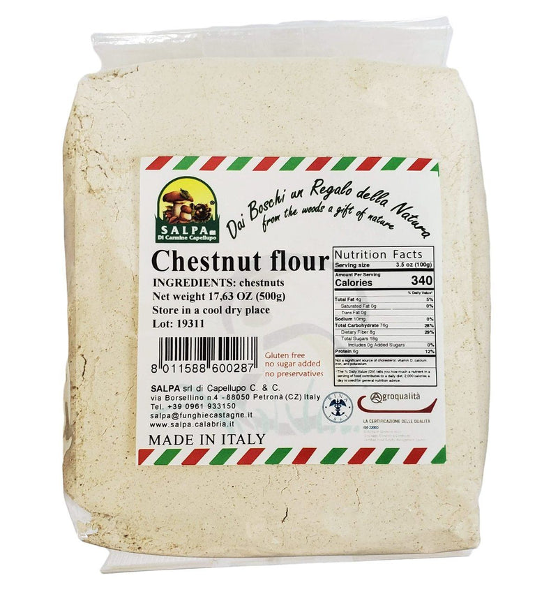 Salpa Farina di Castagne Chestnut Flour, 17.6 oz