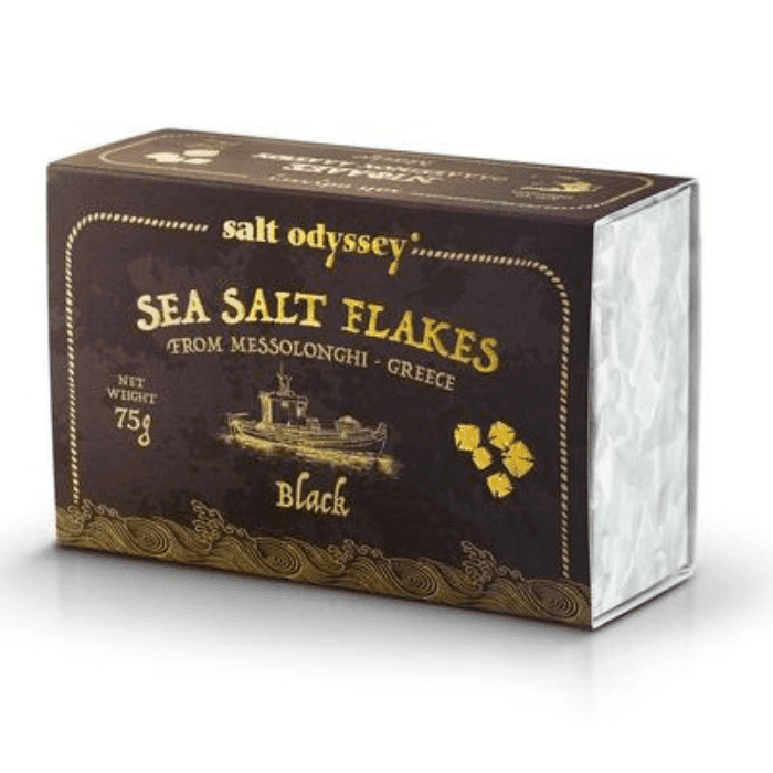 Salt Odyssey Sea Salt Flakes Black, 2.6 oz Pantry Salt Odyssey 