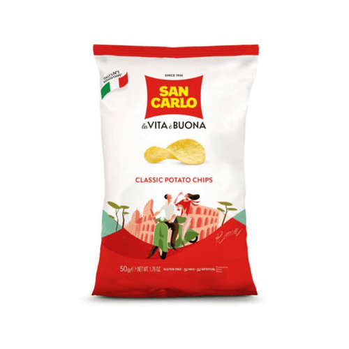 San Carlo Classic Italian Potato Chips, 1.76 oz | 50g Sweets & Snacks San Carlo 