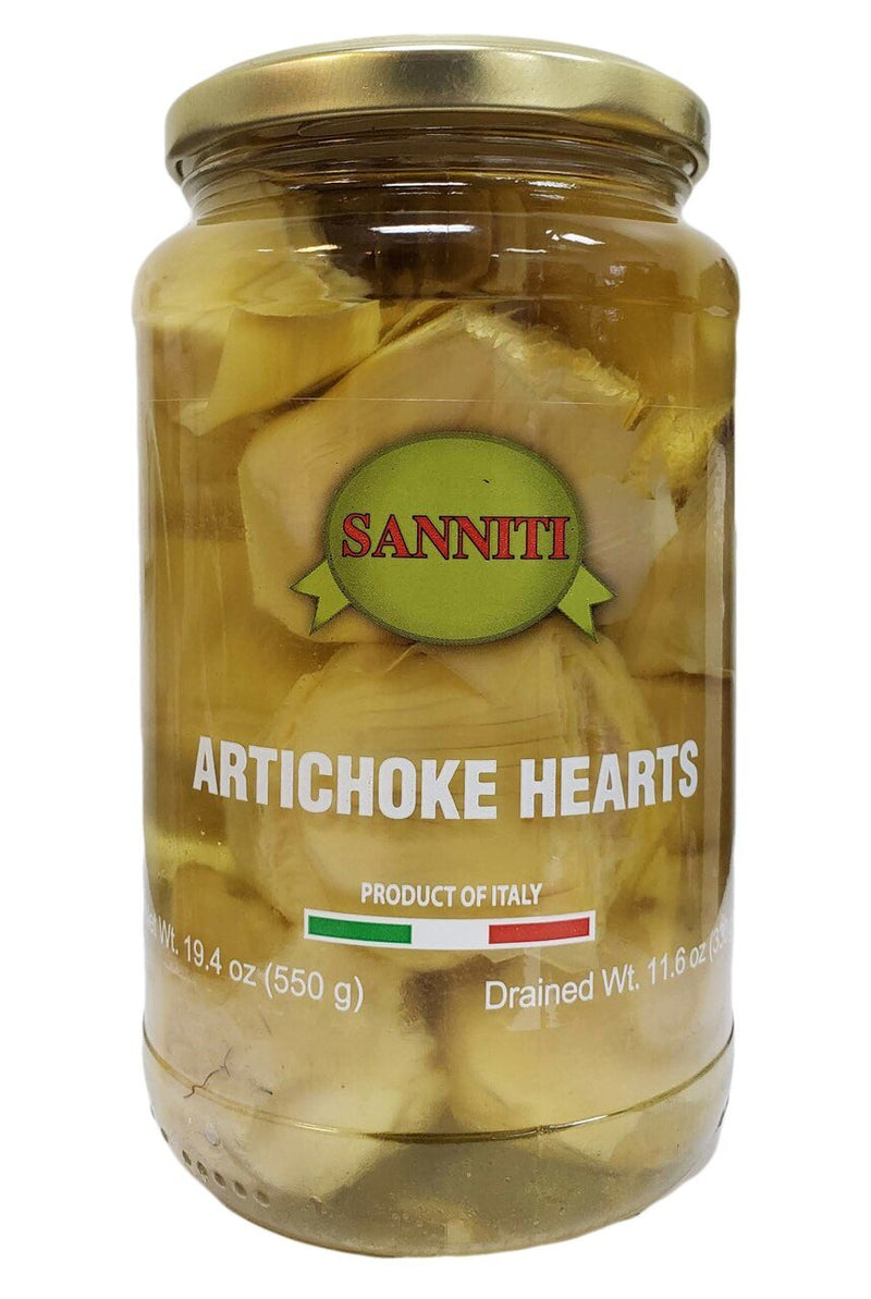 Sanniti Artichoke Hearts Jar, 19.4 oz