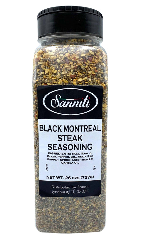 Sanniti Black Montreal Steak Seasoning Seasoning, 26 oz (737 g) Pantry Sanniti 