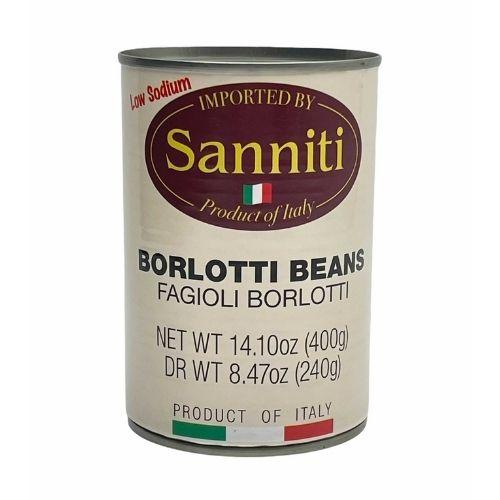 Sanniti Borlotti Beans Can, 14 oz Pasta & Dry Goods Sanniti 