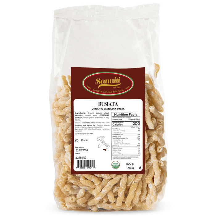 Sanniti Busiata Organic Pasta, 17.6 oz Pasta & Dry Goods Sanniti 