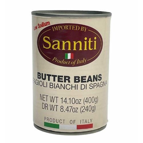 Sanniti Butter Beans Can, 14 oz Pasta & Dry Goods Sanniti 