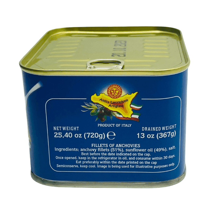 Sanniti by Pesce Azzurro Anchovy Fillets in Sunflower Oil, 25.4 oz Seafood Sanniti 