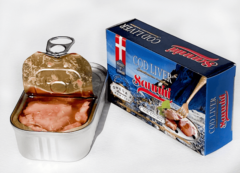 Sanniti Danish Cod Liver, 4.27 oz (121 g) Seafood Sanniti 