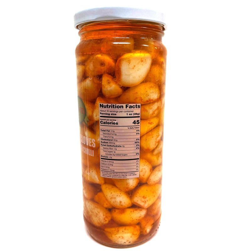 Sanniti Garlic Cloves in Oil with Chili, 15.7 oz (445 g) Olives & Capers Sanniti 