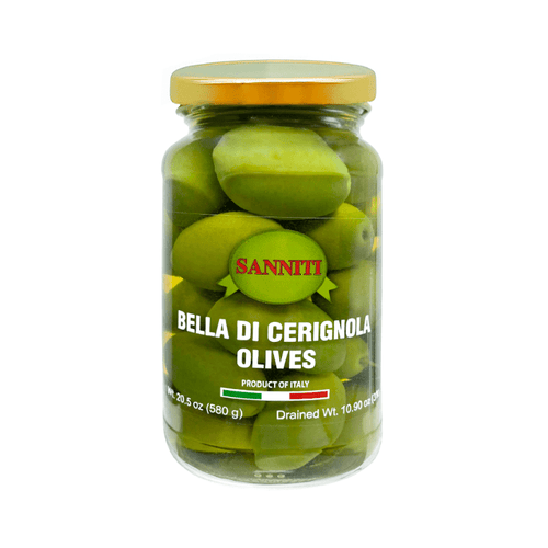 Sanniti Green Cerignola Olives Jar, 20.5 oz Olives & Capers Sanniti 