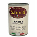 Sanniti Lentils Can, 14 Oz | Supermarket Italy