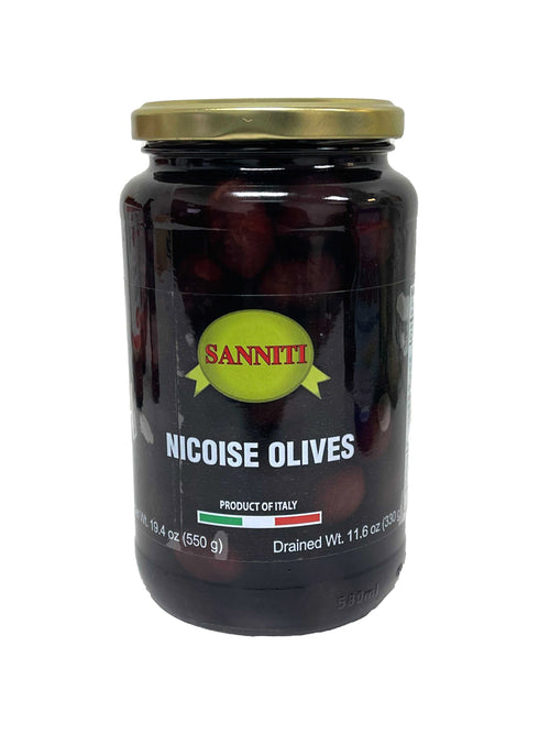 Sanniti Nicoise Olives Jar, 550g Olives & Capers Sanniti 