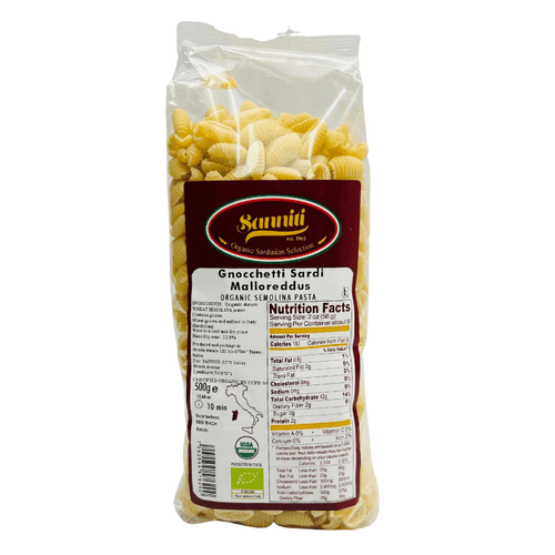 Sanniti Organic Malloreddus Gnocchetti Sardi, 17.6 oz Pasta & Dry Goods Sanniti 