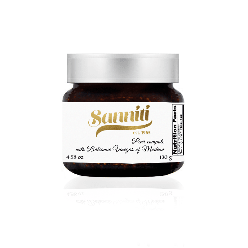 Sanniti Pear Compote with Balsamic Vinegar, 4.58 oz Pantry Sanniti 