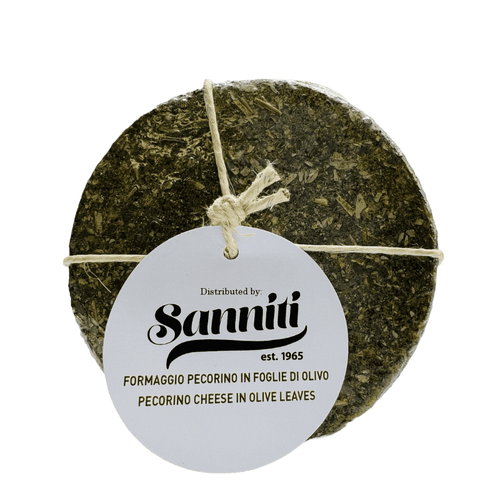 Sanniti Pecorino Cheese Aged in Olive Leaves, 1 Lb Cheese Sanniti 