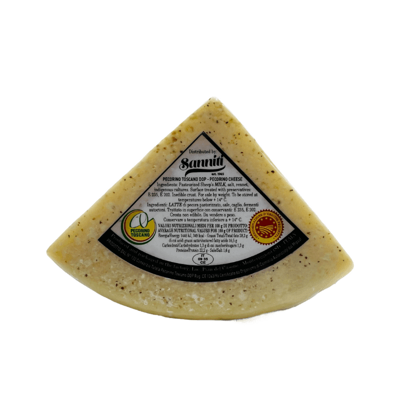 Sanniti Pecorino Toscano DOP Wedge, 1.5 Lbs Cheese Sanniti 