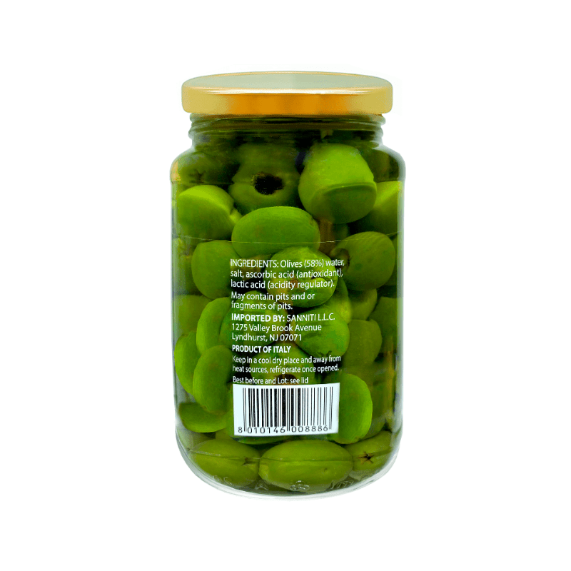 Sanniti Pitted Castelvetrano Olives Jar, 19 oz Supermarket Italy