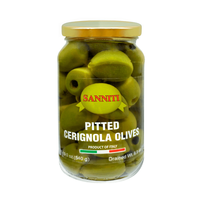 Sanniti Pitted Green Cerignola Olives, 19.4 oz Olives & Capers Sanniti 