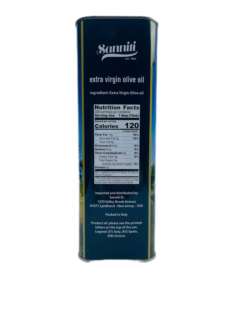 Sanniti Radiante 100% Extra Virgin Olive Oil, 3 Liters Oil & Vinegar Sanniti 