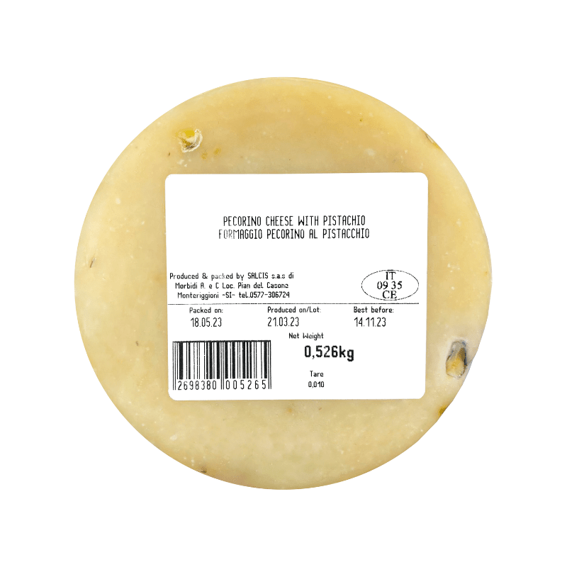 Sanniti Salcis Pecorino Cheese with Pistacho, 1 Lb Cheese Sanniti 