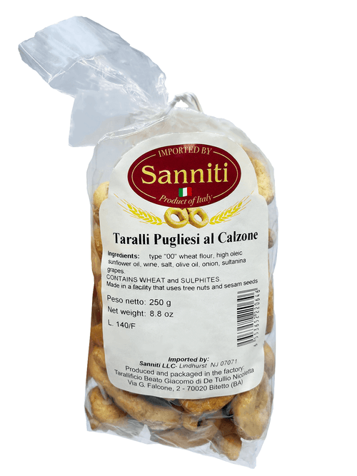 Sanniti Taralli Pugliesi al Calzone, 8.8 oz Sweets & Snacks Sanniti 