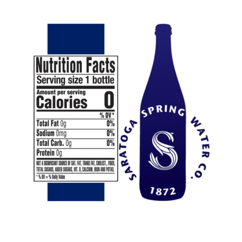 Saratoga Sparkling Water Glass Bottle, 12 oz Beverages Saratoga 
