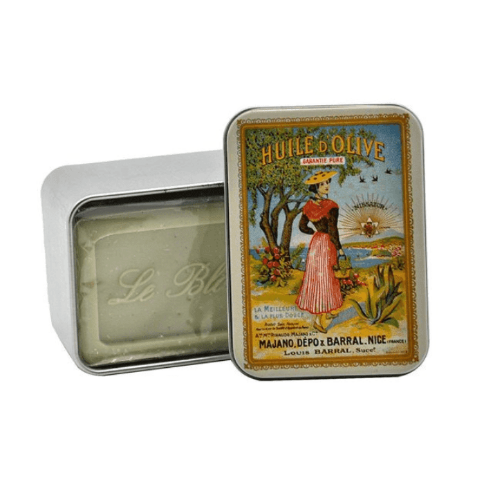 Savon LeBlanc Natural Olive Oil Soap in La Nicoise Tin, 3.5 oz Health & Beauty Savon LeBlanc 