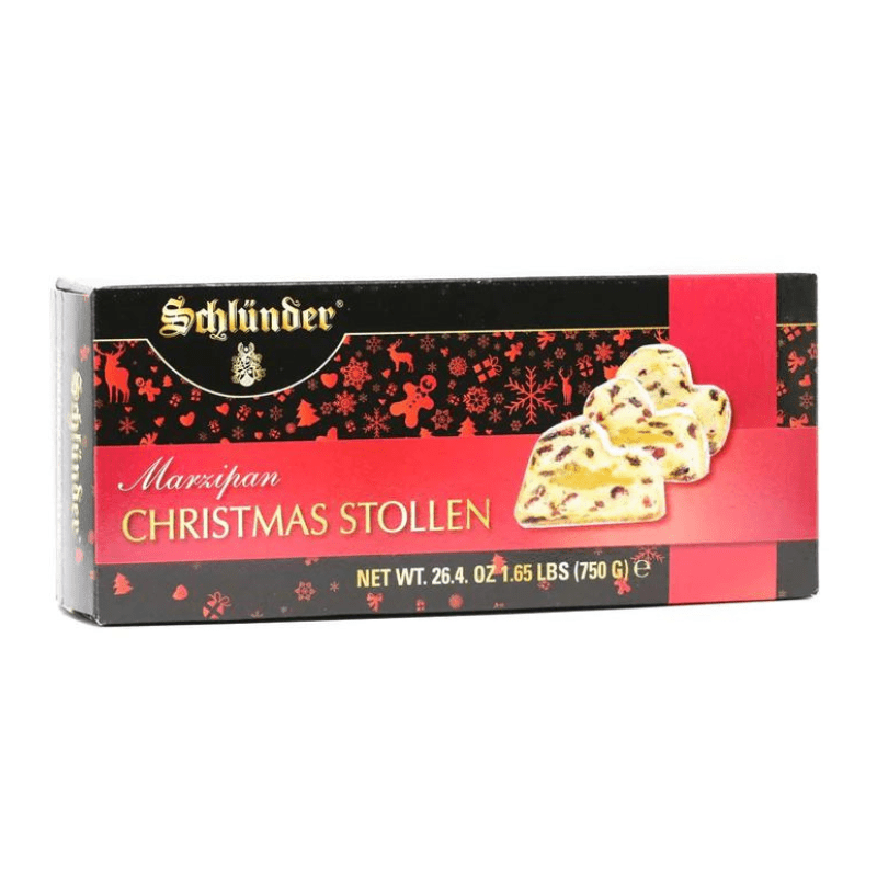 Schlunder Christmas Marzipan Stollen Fruit Cake, 26.4oz Schlünder 