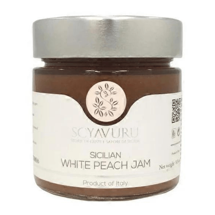 Scyavuru Sicilian White Peach Jam, 8.8 oz Pantry Scyavuru 