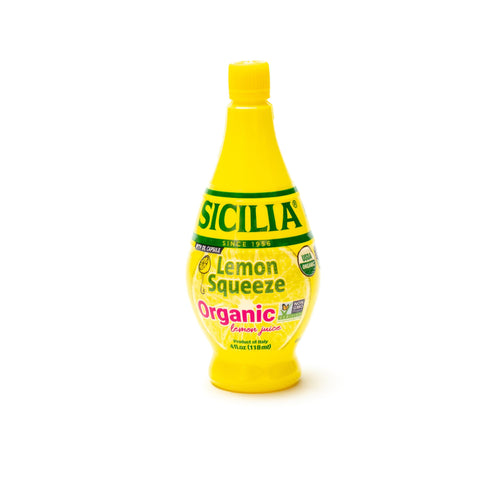 Sicilia Organic Italian Lemon Squeeze with Lemon Juice, 4 oz