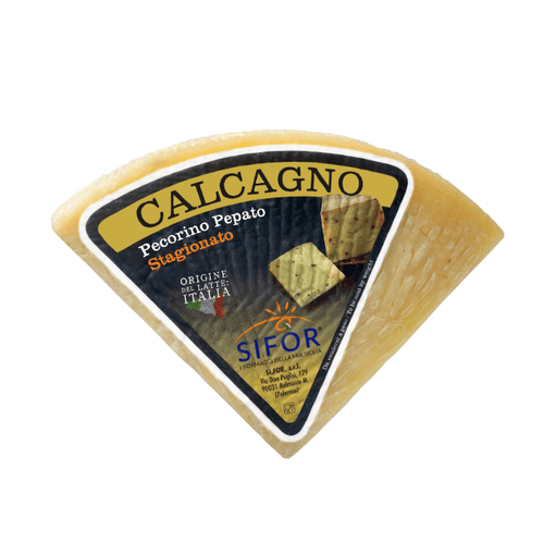Sifor Calcagno Pecorino with Black Pepper, 7 Lbs Cheese Sifor 