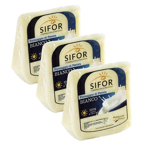 Sifor Pecorino Bianco Fresco Wedge, 14.8 oz [Pack of 3] Cheese Sifor 
