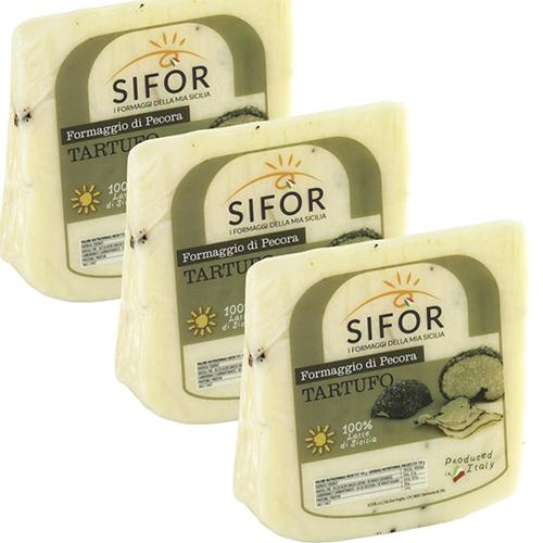 Sifor Pecorino with Truffle Wedge, 15.9 oz [Pack of 3] Cheese Sifor 