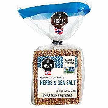 Sigdal Bakeri Herbs & Sea Salt Wholegrain Crispbread Bag, 8.29 oz