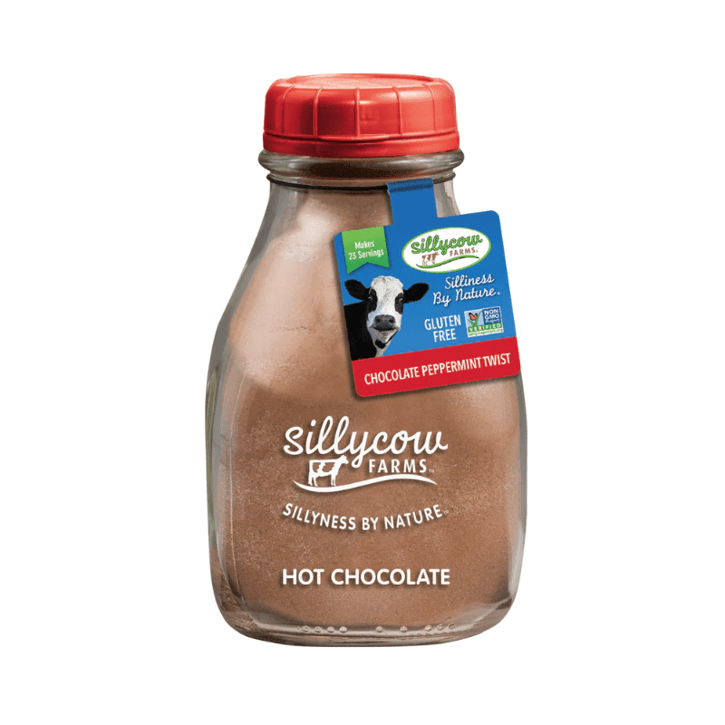 SillyCow Farms Hot Chocolate with Peppermint, 16.9 oz Coffee & Beverages Sillycow Farms 