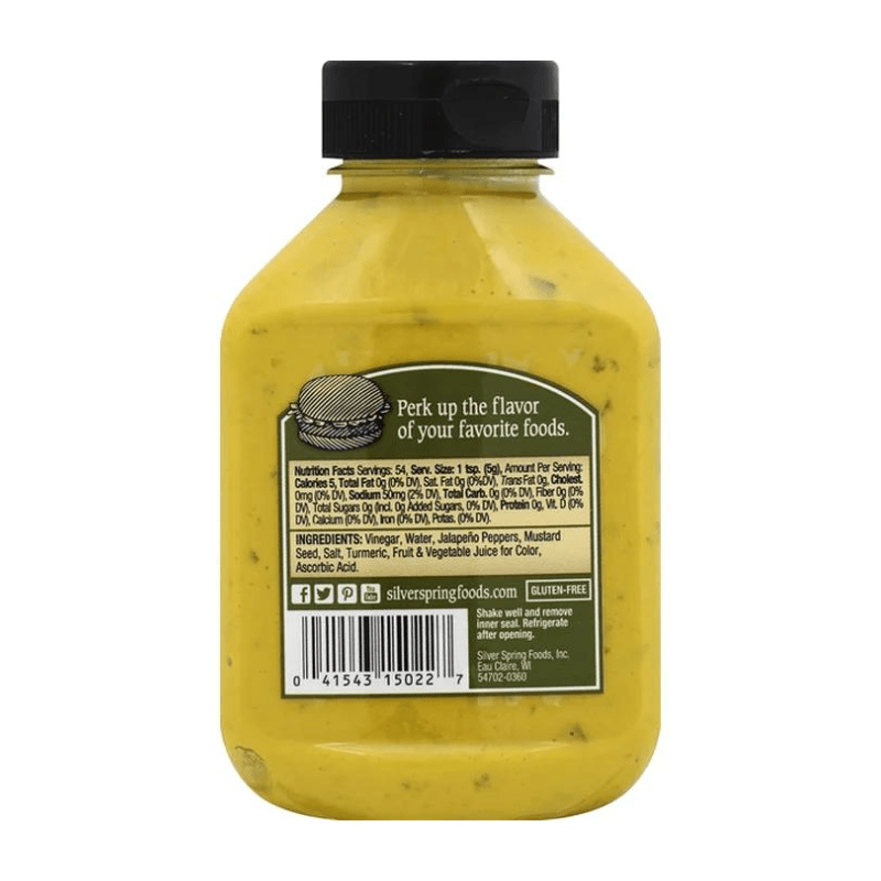 Silver Spring Jalapeno Mustard, 9.5 oz Sauces & Condiments Silver Spring 