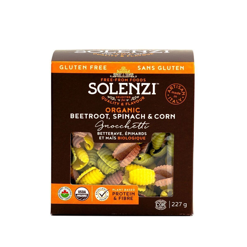 Solenzi Organic Beetroot, Spinach & Corn Gnocchetti, 227g Pasta & Dry Goods Solenzi 