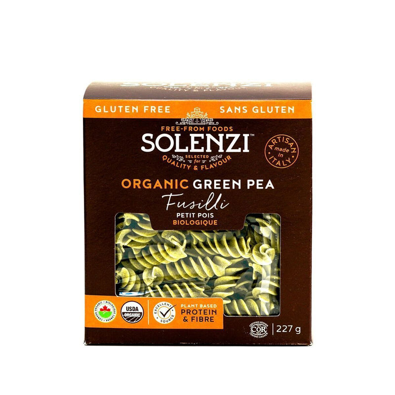 Solenzi Organic Green Pea Fusilli, 227g Pasta & Dry Goods Solenzi 