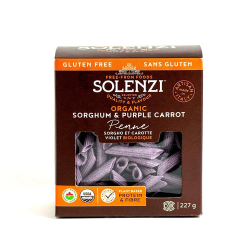Solenzi Organic Sorghum & Purple Carrot Penne, 227g Pasta & Dry Goods Solenzi 