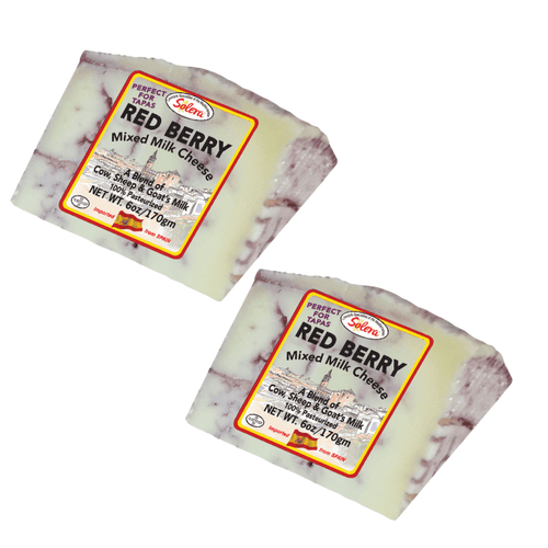 Solera Red Berry Mixed Milk Cheese Wedge, 6 oz [Pack of 2] Cheese Solera 