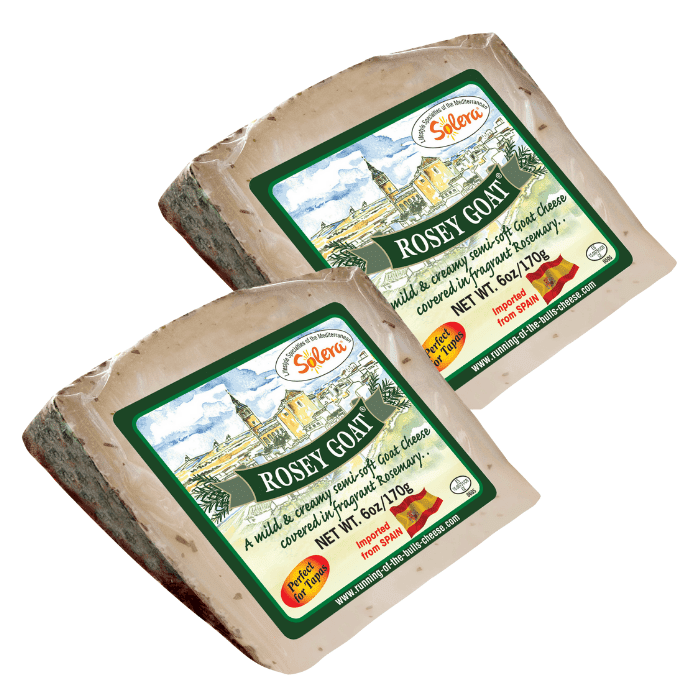 Solera Rosey Goat Cheese Wedge, 6 oz [Pack of 2] Cheese Solera 
