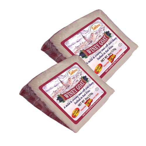 Solera Winey Goat Cheese Wedge, 6 oz [Pack of 2] Cheese Solera 