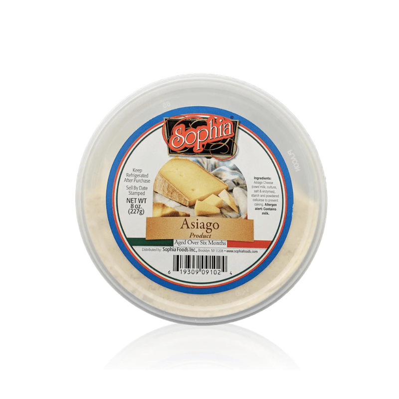 Sophia Asiago Grated Cheese Cup, 8 oz [Refrigerate After Opening] Cheese Sophia 