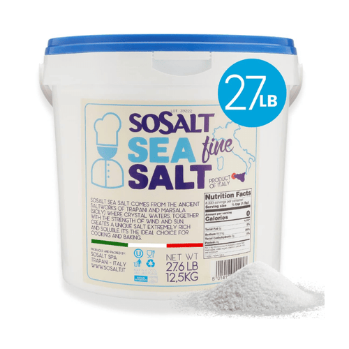 SoSalt Fine Sea Salt, 27.6 Lbs Pantry SoSalt 