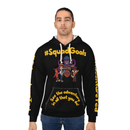 #SquadGoals Adventure Ted AOP Unisex Pullover Hoodie - Black