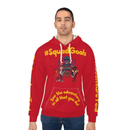 #SquadGoals Adventure Ted AOP Unisex Pullover Hoodie - Maroon